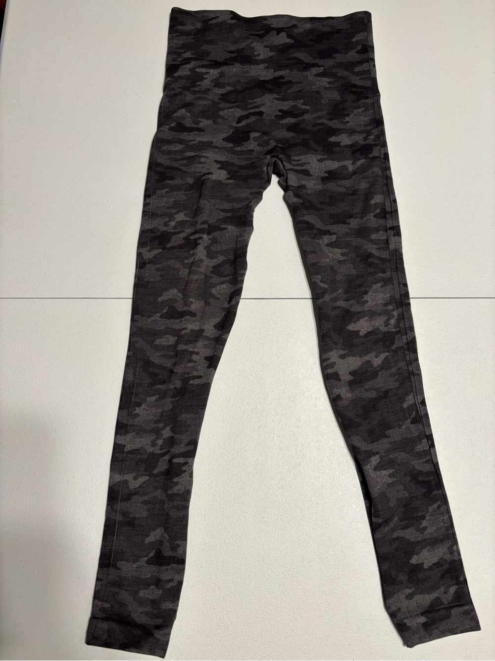 SPANX Charcoal Camo High-Waist Leggings